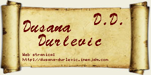 Dušana Durlević vizit kartica